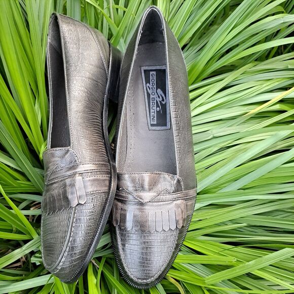 Giorgio Brutini | Italian Leather Green Oxford Shoes 11 D display picture 1